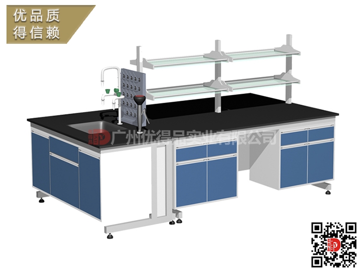综合型理化生教学实验室，厂家定制实验室台柜，全钢木中央台，全钢木边台实验台，厂家定制全钢木质实验室操作台，全钢木化学实验台