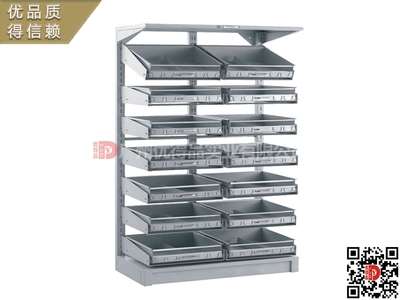 泰顺厂家定制医院药房钢制西药架 药店单双面抽拉药盘架 诊所药品架 药房旋转药架